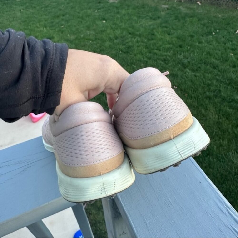 ECCO | S-Lite Spikeless Golf Shoes 2019 Women Eco Yak Leather Rose Dust | Size 9 - Picture 9 of 11